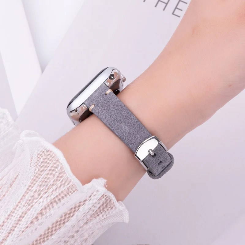 Mega Stylisch Apple Smartwatch Echtes Leder Universell Armband