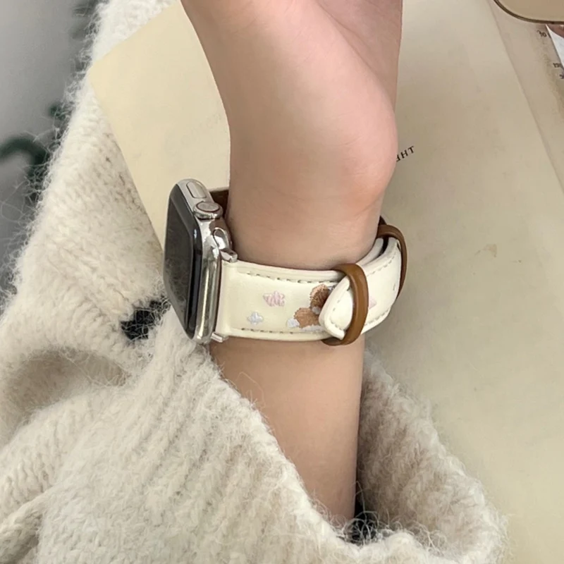 Bemerkenswert Langlebig Apple Smartwatch Kunstleder Universell Armband