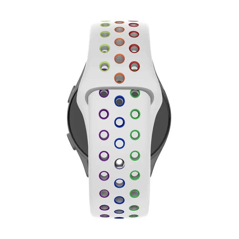Bandz Oozoo Smartwatch 20mm Sportarmband 'Deluxe' (Weiß/Bunt)