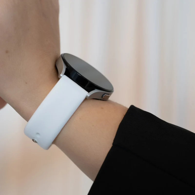 Bandz Oozoo Smartwatch 20mm Sportarmband 'Deluxe' (Weiß)