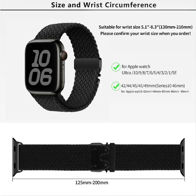 Super Haltbar Apple Smartwatch Nylon Universell Armband