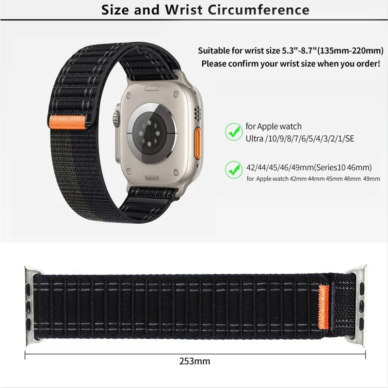 Absolut Zuverlässig Apple Smartwatch Nylon Universell Armband