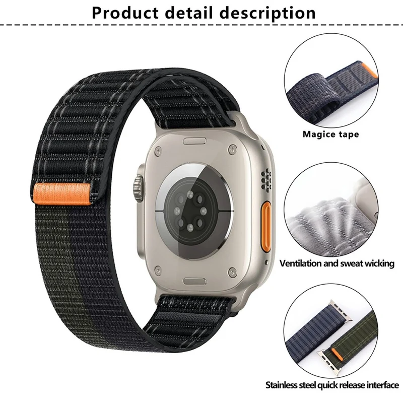 Absolut Zuverlässig Apple Smartwatch Nylon Universell Armband