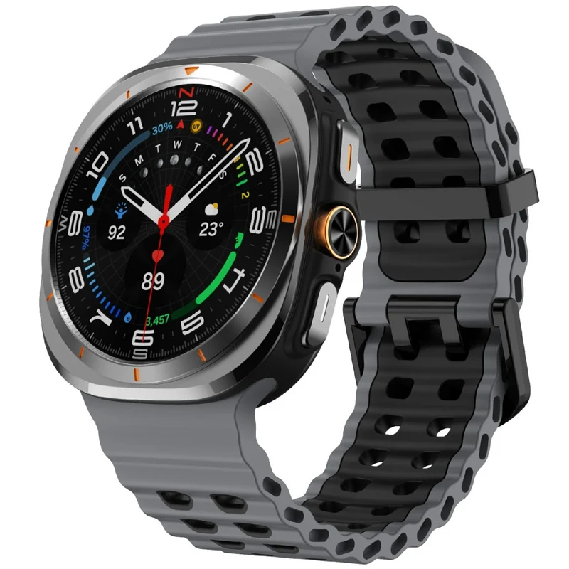 Flexibel Samsung Galaxy Watch Ultra 47mm Silikon Armband