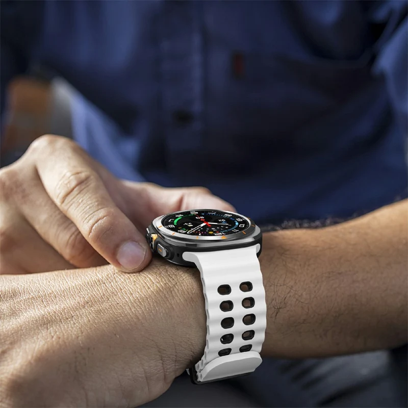 Flexibel Samsung Galaxy Watch Ultra 47mm Silikon Armband