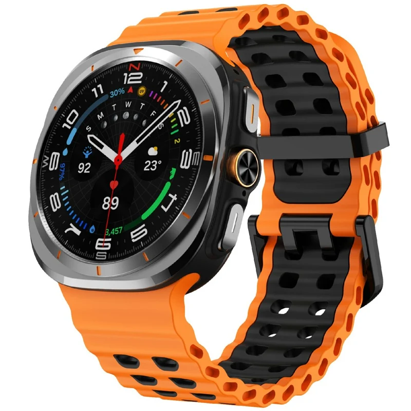 Flexibel Samsung Galaxy Watch Ultra 47mm Silikon Armband