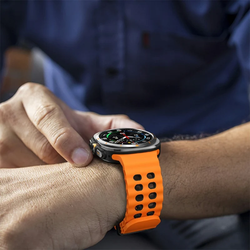 Flexibel Samsung Galaxy Watch Ultra 47mm Silikon Armband