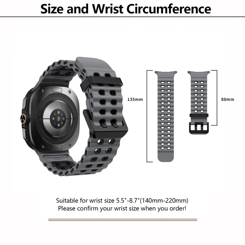 Flexibel Samsung Galaxy Watch Ultra 47mm Silikon Armband