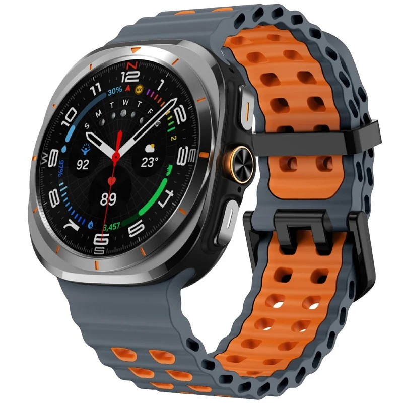 Flexibel Samsung Galaxy Watch Ultra 47mm Silikon Armband