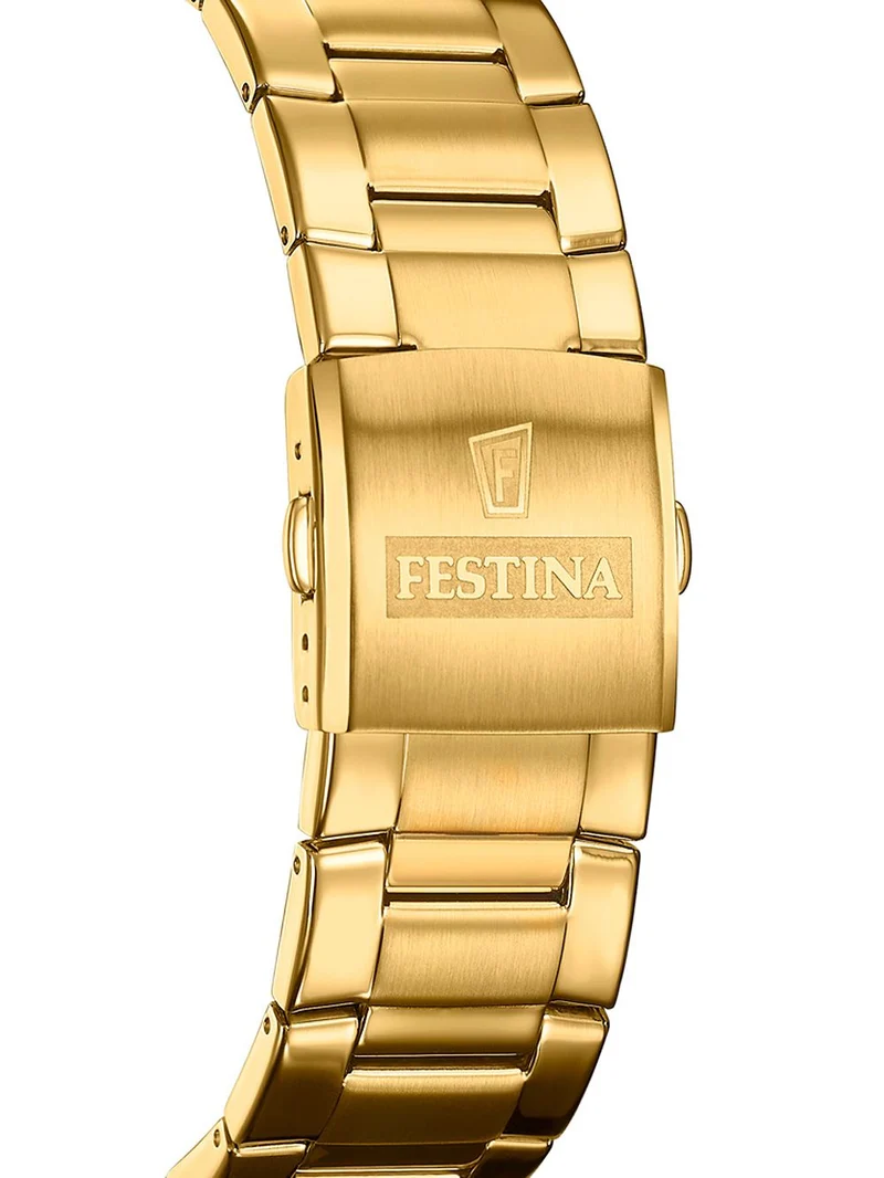 Festina Chrono Sport F20541/1 Herrenuhr Goldfarben • Chronograph • Mineralglas