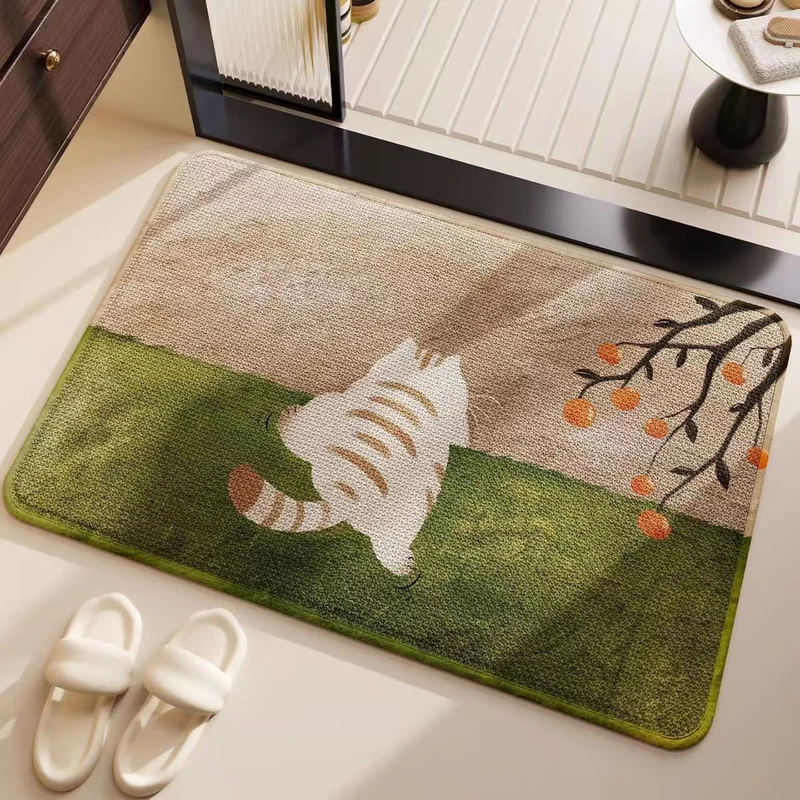 Künstlerische, vom Ozean inspirierte Badematte für das Badezimmer