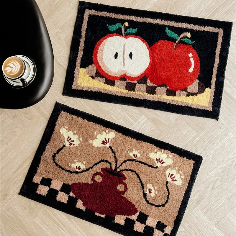 Künstlerischer Blumenmuster Eingangsteppich für Zuhause