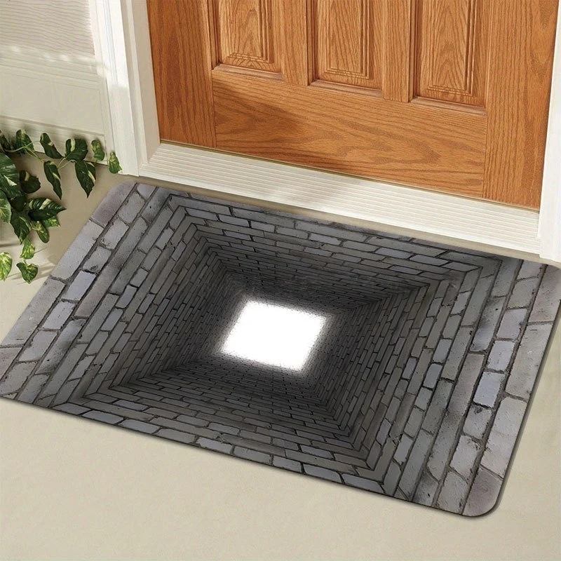 Künstlerische 3D Illusions Fußmatte für den Eingangsbereich