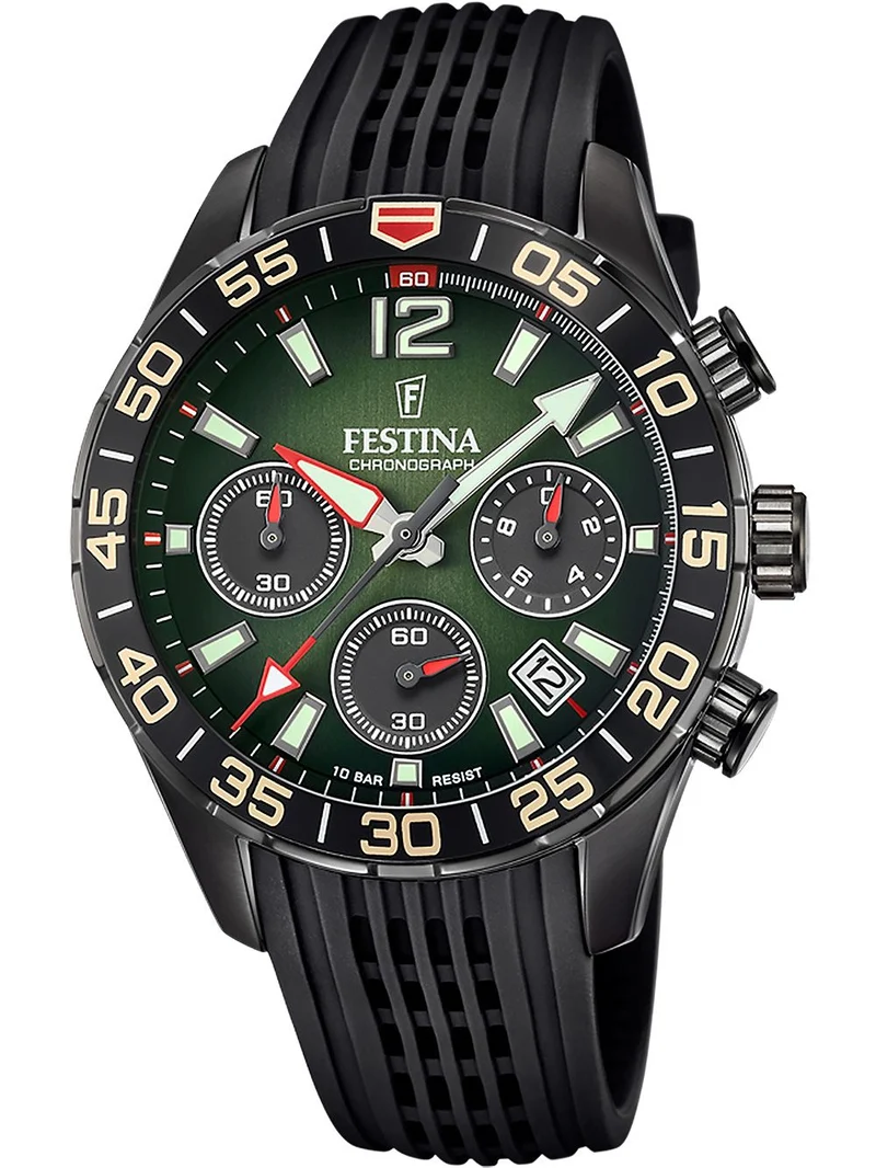 Festina Chrono Sport F20518/2 Herrenuhr Schwarz • Chronograph • Mineralglas