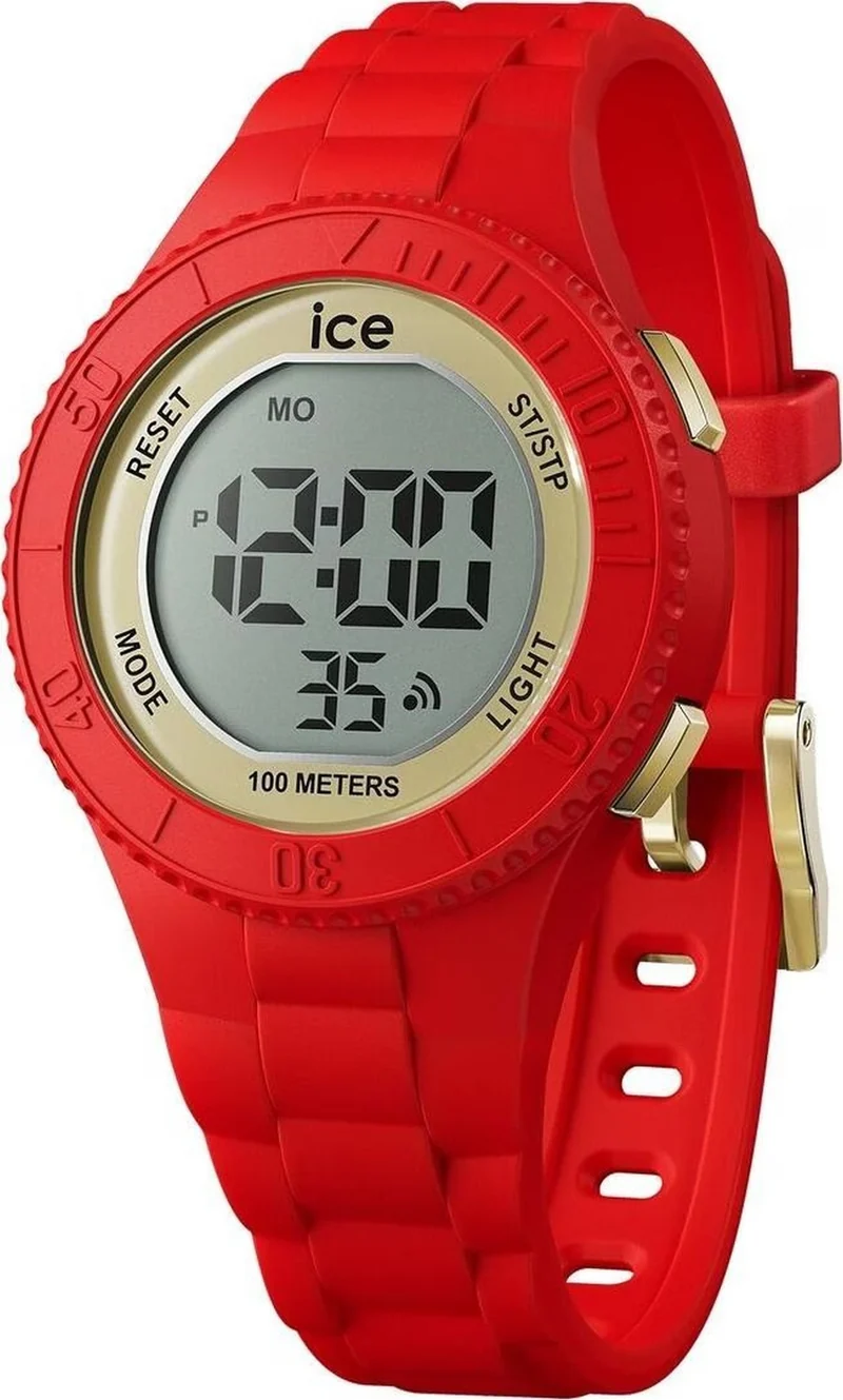 Ice-Watch Digitaluhr Damen ICE digit Red Gold Small rot 021620