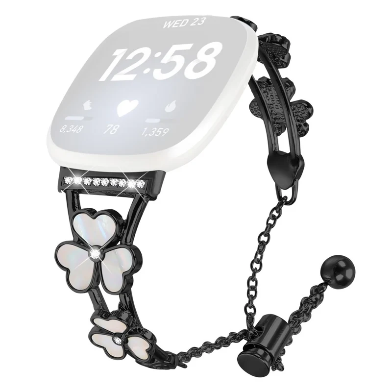 Super Schön Fitbit Versa 4 / Fitbit Sense 2 Metall Universell Armband