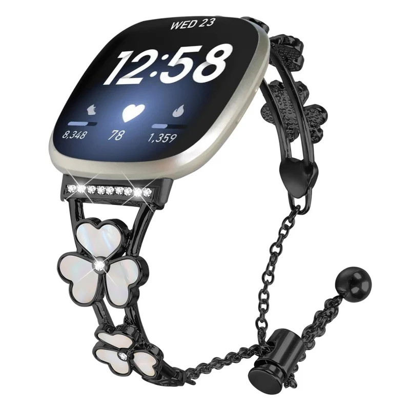 Super Schön Fitbit Versa 4 / Fitbit Sense 2 Metall Universell Armband