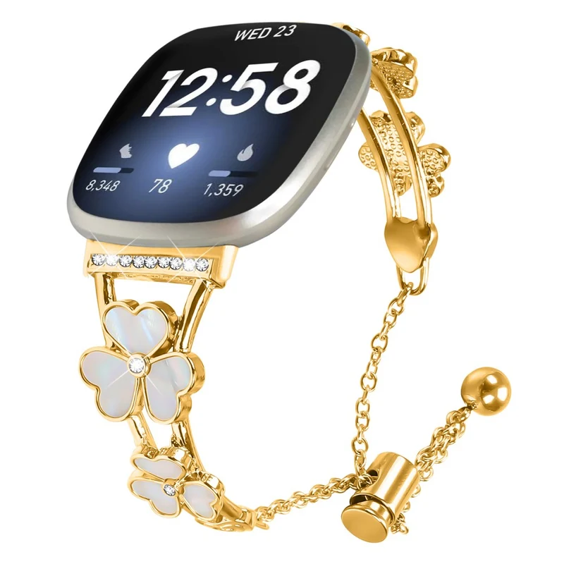 Super Schön Fitbit Versa 4 / Fitbit Sense 2 Metall Universell Armband