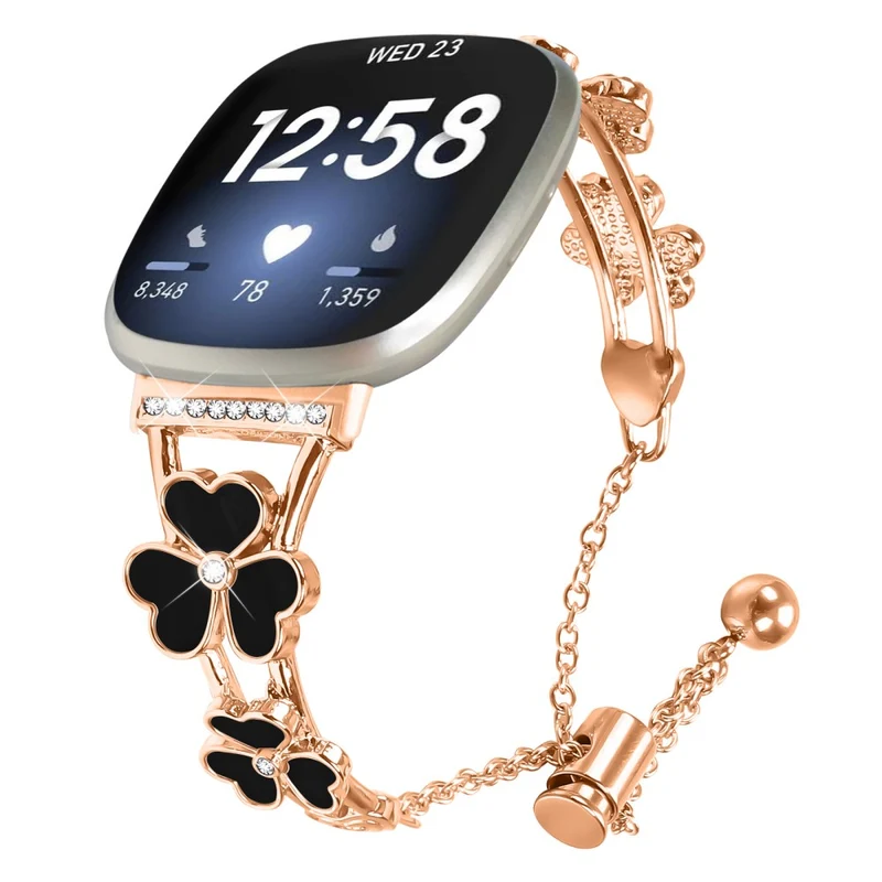 Super Schön Fitbit Versa 4 / Fitbit Sense 2 Metall Universell Armband