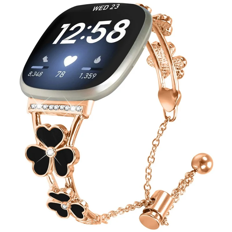 Super Süß Fitbit Versa 3 / Fitbit Sense Metall Armband