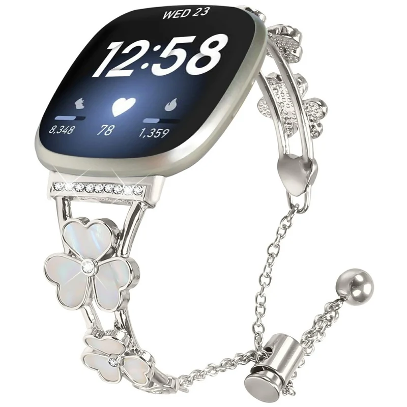 Super Süß Fitbit Versa 3 / Fitbit Sense Metall Armband