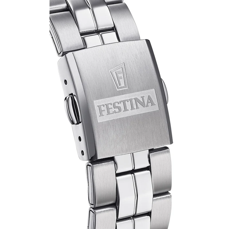 Festina Classics F20437/1 Herrenuhr Weiß • Edelstahlgehäuse mit Mineralglas • 10 ATM Wasserdicht