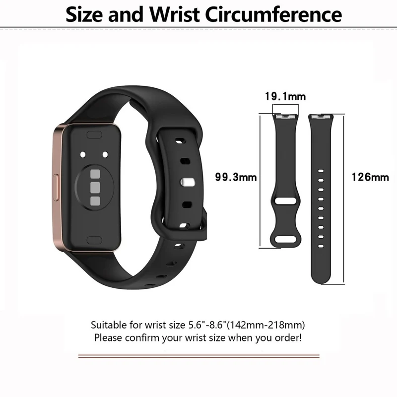 Mega Bequem Huawei Band 8 / Huawei Band 9 Silikon Universell Armband