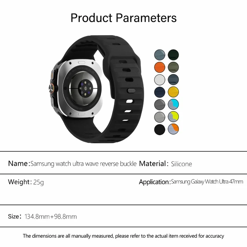 Weich Samsung Galaxy Watch Ultra 47mm Silikon Armband