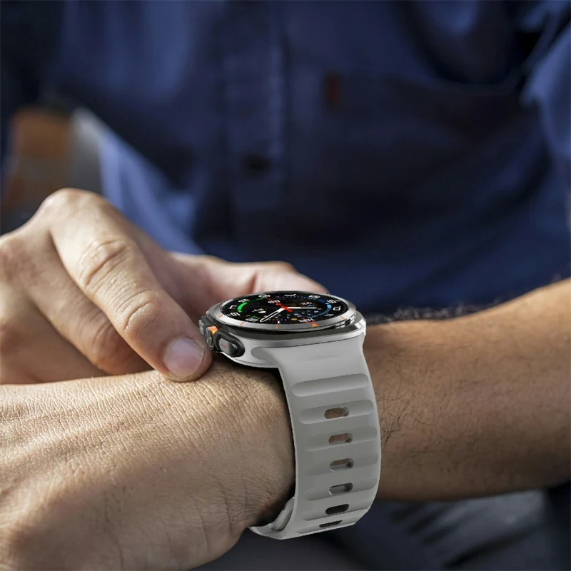 Weich Samsung Galaxy Watch Ultra 47mm Silikon Armband