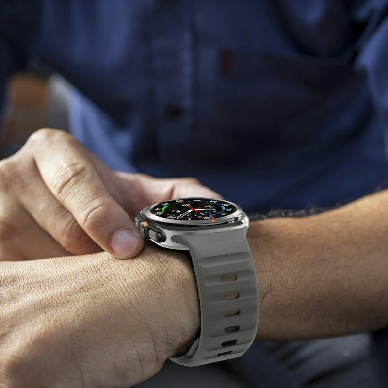 Weich Samsung Galaxy Watch Ultra 47mm Silikon Armband