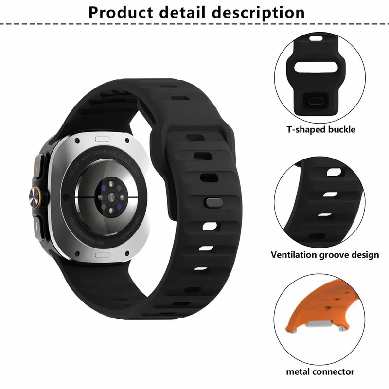 Weich Samsung Galaxy Watch Ultra 47mm Silikon Armband