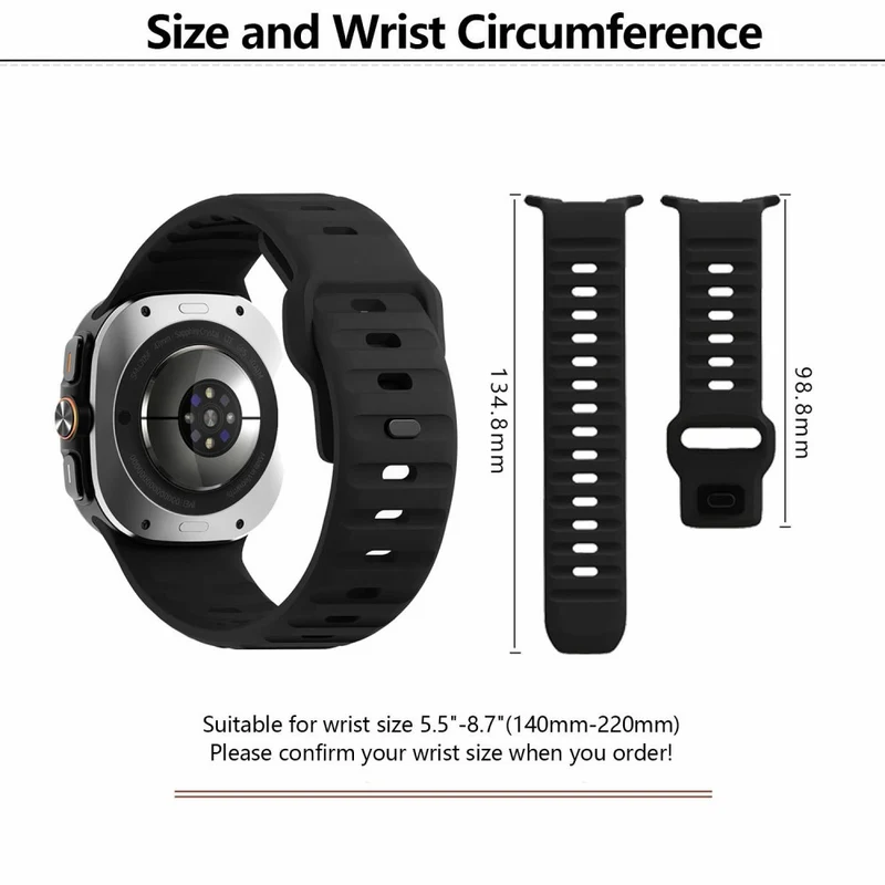 Weich Samsung Galaxy Watch Ultra 47mm Silikon Armband