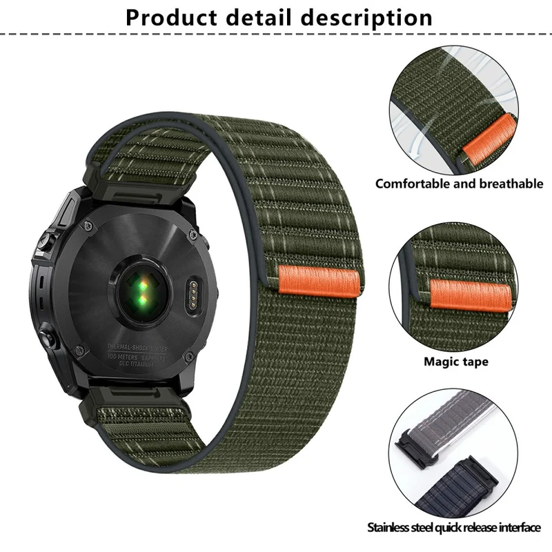 Unglaublich Sympathisch Garmin Smartwatch Nylon Universell Armband