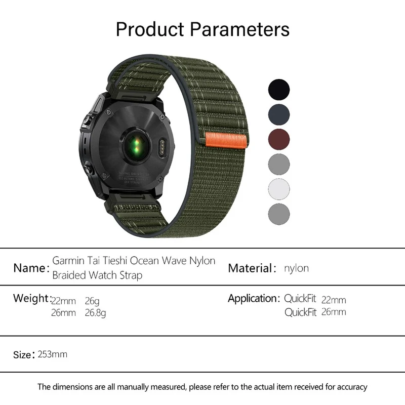 Unglaublich Sympathisch Garmin Smartwatch Nylon Universell Armband