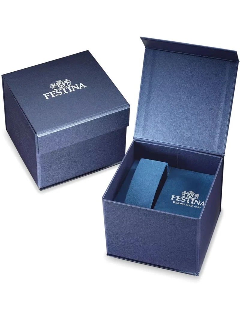 Festina F20426/8 Herrenuhr • Quarzwerk • Grünes Lederarmband