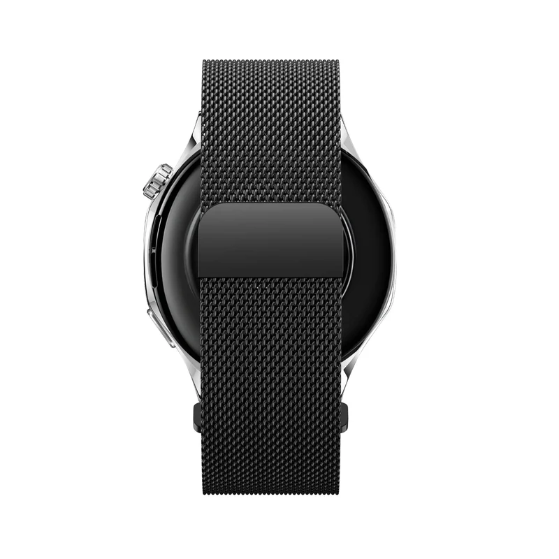 Bandz Oozoo Smartwatch 20mm Milanese Armband 'Easy Fit' (Schwarz)