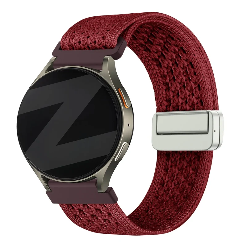 Bandz Oozoo Smartwatch 20mm Vintage Nylonarmband (Wrinrot)
