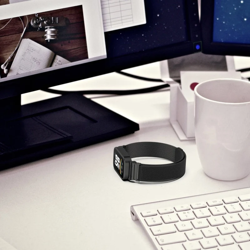 Schön Xiaomi Smart Band 9 Active / Xiaomi Redmi Band 3 Metall Universell Armband