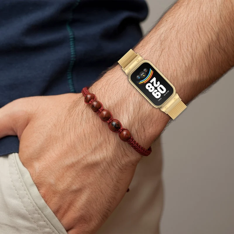 Schön Xiaomi Smart Band 9 Active / Xiaomi Redmi Band 3 Metall Universell Armband