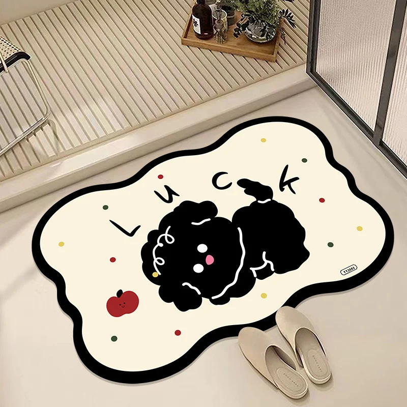 Cartoon-inspirierte plüschige Badematte für das Badezimmer