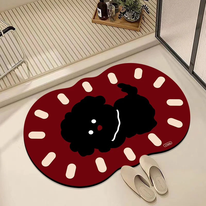 Cartoon-inspirierte plüschige Badematte für das Badezimmer