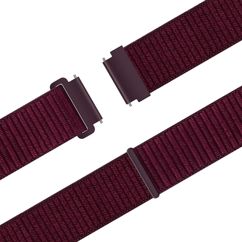 Bandz Oozoo Smartwatch 20mm Nylonarmband 'Easy Fit' (Plum)