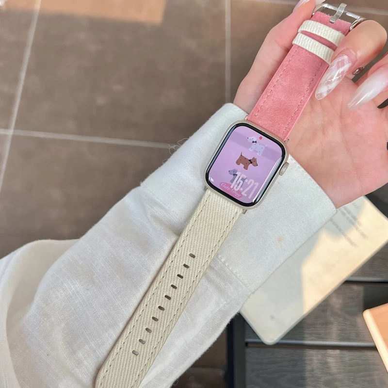 Mega Angenehm Apple Smartwatch Nylon Universell Armband
