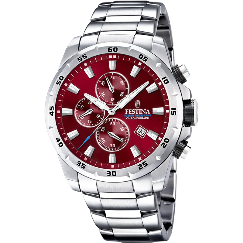 Festina Chronograph F20463/5 Herrenuhr • Edelstahlarmband • Chronographenfunktion