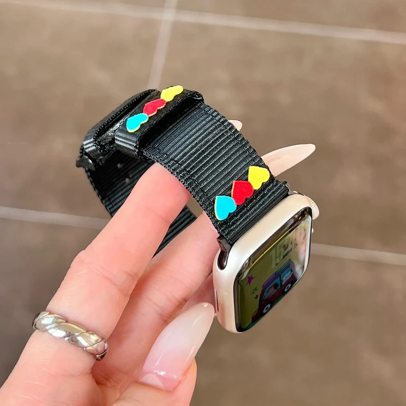 Sehr Langlebig Apple Smartwatch Nylon Universell Armband