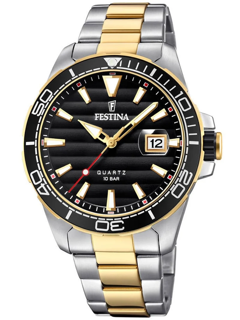 Festina Prestige F20362/2 Herrenuhr Bicolor • Mineralglas • 10 ATM wasserdicht