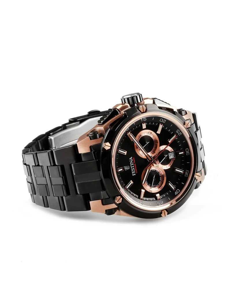 Festina Chrono Bike F20329/1 Herrenuhr Schwarz • Chronograph mit Wechselarmband • Mineralglas