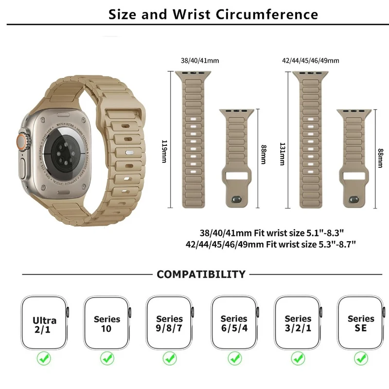Weich Apple Smartwatch Silikon Universell Armband