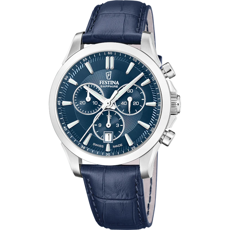 Festina Swiss Made F20094/3 Herrenuhr • Saphirglas • Chronograph
