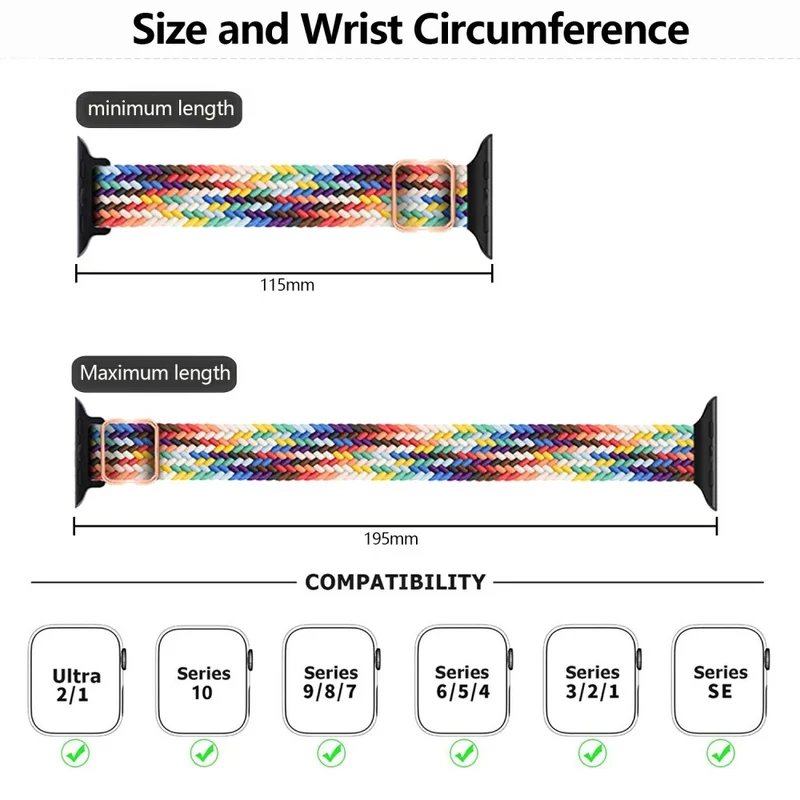 Absolut Stylisch Apple Smartwatch Nylon Universell Armband